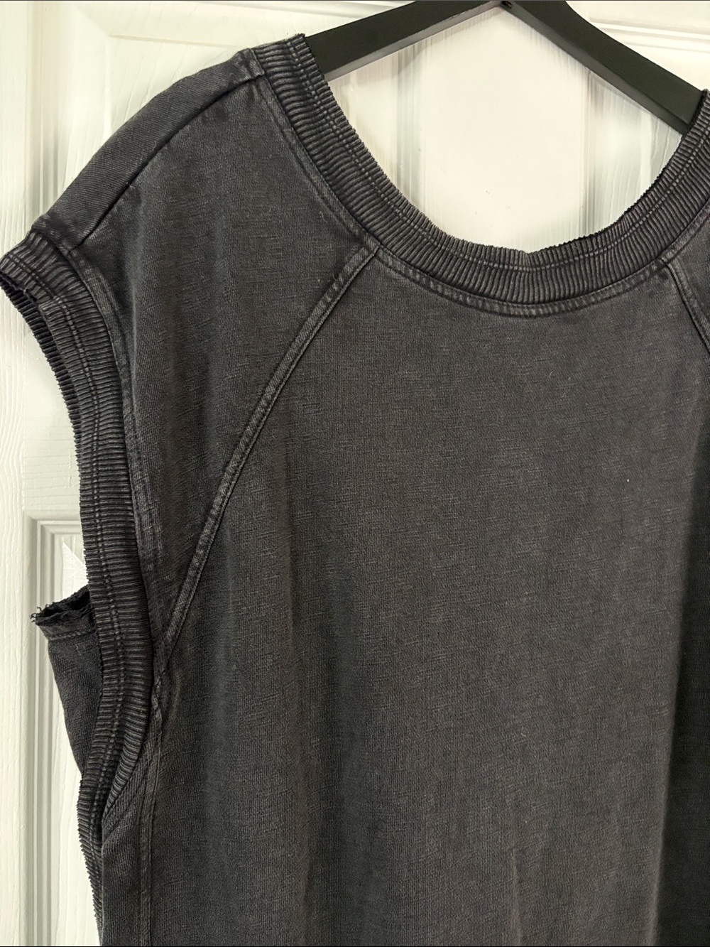 Anthropologie | Daily Practice Black Sweatshirt Mini Dress - Picture 5 of 10